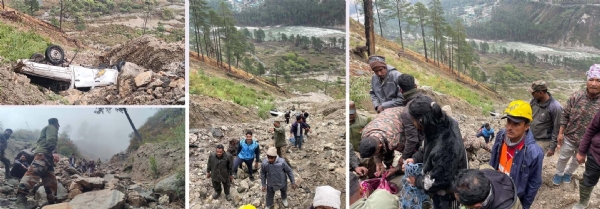 দুর্ঘটনাগ্রস্তদের উদ্ধার অভিযান সেনার দুর্ঘটনাগ্রস্তদের উদ্ধার অভিযান সেনার