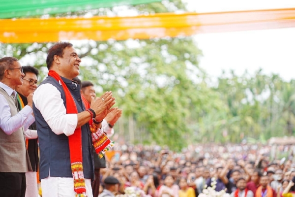 বৈঠালাংসোতে নির্বাচনী সমাবেশে হিমন্তবিশ্ব শর্মা