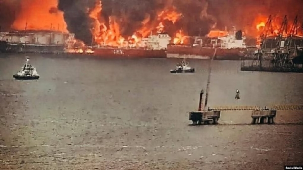 ইউক্রেনের ড্রোন হামলায় রাশিয়ার বড় ধাক্কা, প্রিমোরস্ক ও উস্ত-লুগা বন্দরে তেল লোডিং বন্ধ