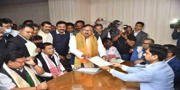 অসমে রাজ্যসভার তিন আসনে নির্বাচন : মনোনয়ন পেশ বিজেপির দুই এবং এক শরিক ইউপিপিএল-প্রার্থীর