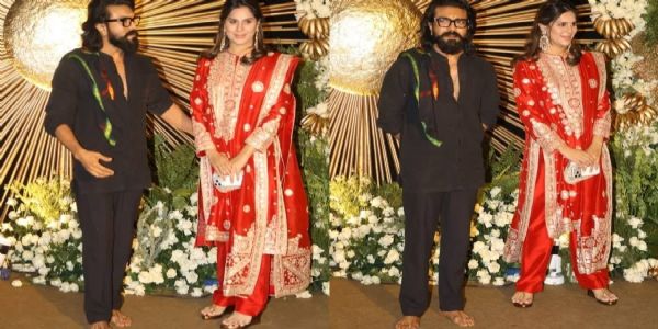 বিজয়-রশ্মিকার রিসেপশনে খালি পায়ে দেখা গেল রাম চরণকে