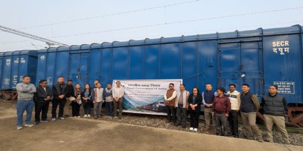 মিজোরামের সাইরাঙে এই প্রথম পৌঁছলো এফসিআই ফুড গ্রেন কার্গো