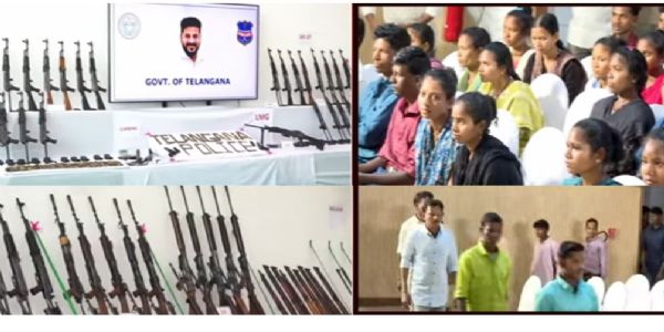 তেলেঙ্গানায় ১৩০ জন মাওবাদীর আত্মসমর্পণ, উপস্থিত ছিলেন তেলেঙ্গানার মুখ্যমন্ত্রী রেভন্থ রেড্ডি