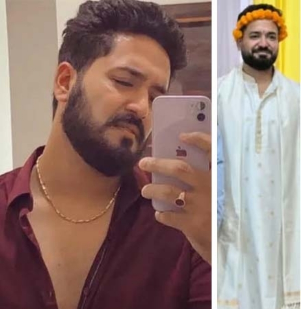 সিদ্ধার্থ দাস। পাশের ছবিটি বিয়ের পোশাকে (ফাইল ফটো)