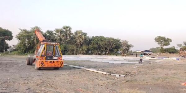 গাজোলে অমিত শাহের জনসভা ঘিরে জোর প্রস্তুতি, টোলপ্লাজা সংলগ্ন মাঠে হাইভোল্টেজ প্রচার