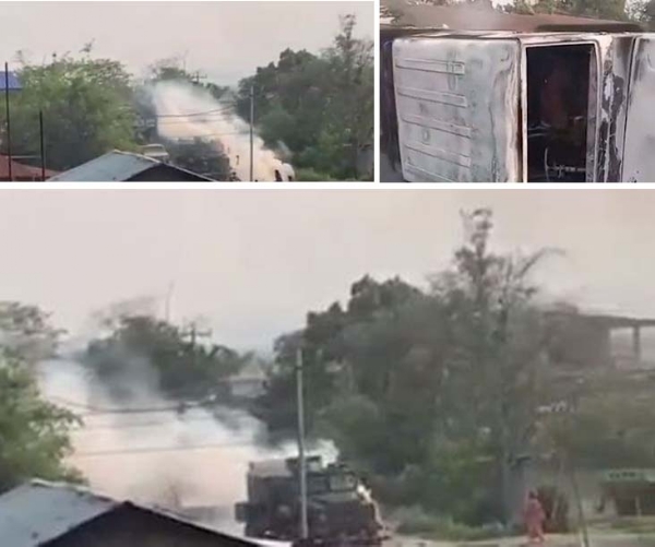 মণিপুরের বিষ্ণুপুরে সংঘর্ষ, গাড়িতে অগ্নিসংযোগ মণিপুরের বিষ্ণুপুরে সংঘর্ষ, গাড়িতে অগ্নিসংযোগ