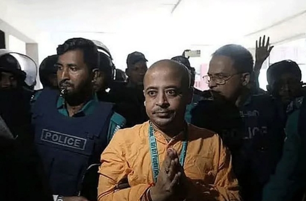 সনাতনী জাগরণ জোট-এর মুখপাত্র চিন্ময়কৃষ্ণ দাস (ফাইল ফটো)