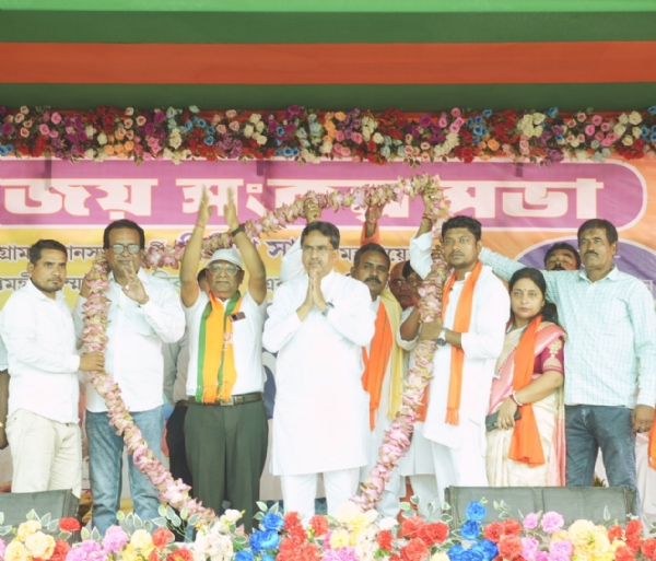 মুর্শিদাবাদে বিজয় সংকল্প সভায় ত্রিপুরার মুখ্যমন্ত্রী মানিক সাহা
