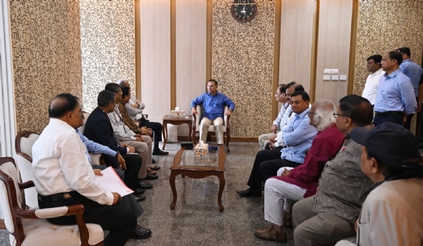 প্রধানমন্ত্রী তারেক রহমানের সাথে বাংলাদেশ পূজা উদযাপন পরিষদের কেন্দ্রীয় প্রতিনিধিদলের সৌজন্য  সাক্ষাৎ