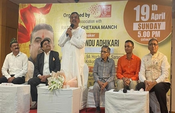 এক সভায় বক্তব্য রাখেন শুভেন্দু অধিকারী