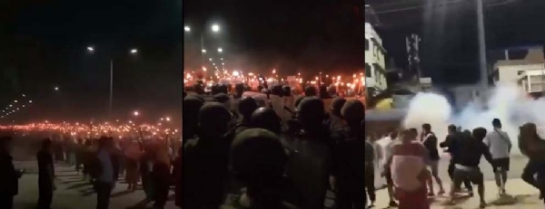 মণিপুরের বিভিন্ন উপত্যকা অঞ্চলে প্রতিবাদ এবং মশাল মিছিল। নিরাপত্তা বাহিনীর কাঁদানে গ্যাস