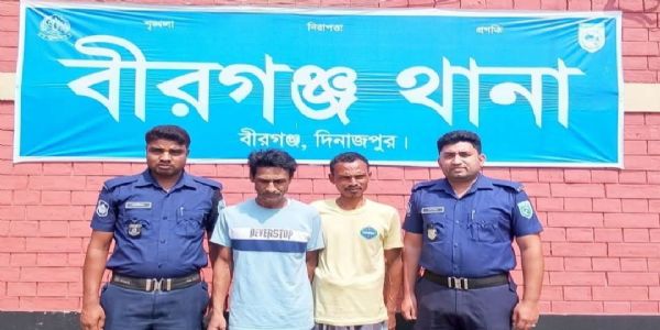 বীরগঞ্জে মন্দির ও মূর্তি ভাঙচুর, এলাকায় সন্ত্রাসী হামলায় জড়িত অভিযোগে গ্ৰেফতার দুই