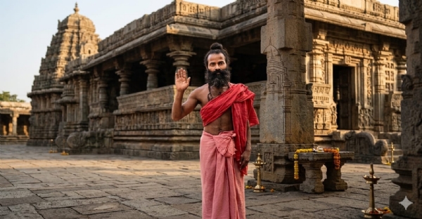 হিন্দু সন্ন্যাসী নয়ন দাশ (ফাইল ফটো)