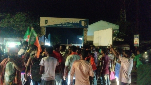 বিজেপির গোঘাট থানা ঘেরাও