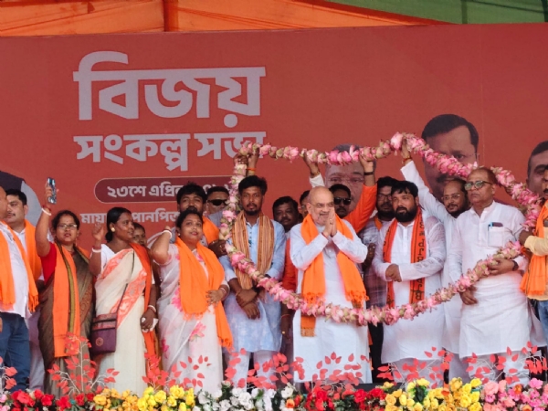 পুড়শুড়াতে ভোট প্রচারে অমিত শাহ