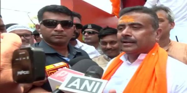 রাকেশের সমর্থনে কলকাতা বন্দরে শুভেন্দুর রোড শো ও নির্বাচনী প্রচার