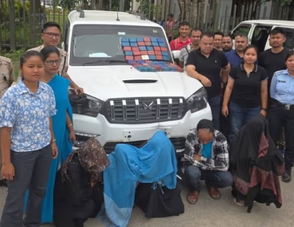 গুয়াহাটিতে সাত কোটি টাকার হেরোইন সহ গ্রেফতার মণিপুরের পাঁচ মহিলা