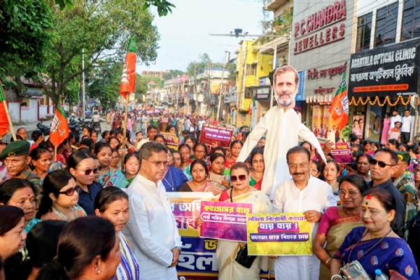 মহিলা মোর্চার মিছিল