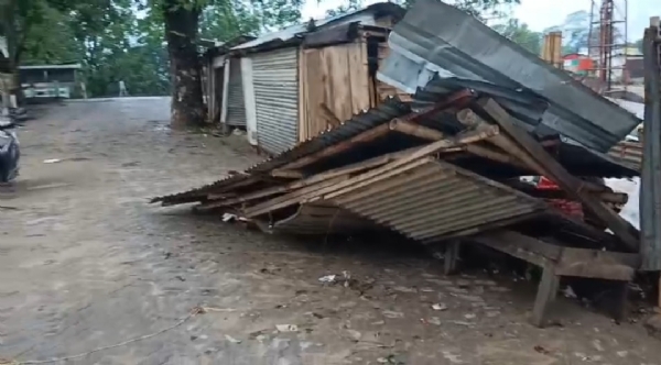 ঝড়ে লণ্ডভণ্ড ধর্মনগর