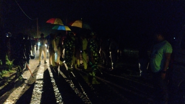 গোঘাটের বড়মা তে পুলিশি অভিযান