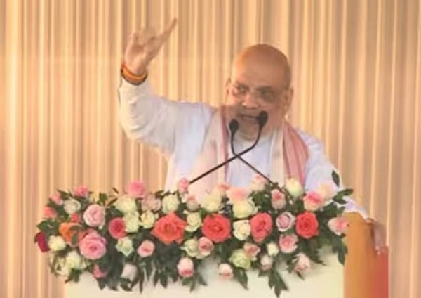 পলাশবাড়িতে নির্বাচনী সমাবেশে অমিত শাহ