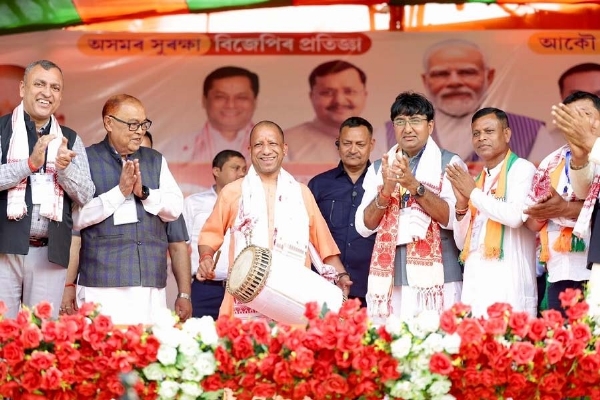 বরসলায় নিৰ্বাচনী সমাবেশে উত্তরপ্রদেশের মুখ্যমন্ত্রী যোগী আদিত্যনাথ