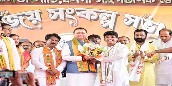 বিজেপি প্রার্থীদের হয়ে বনগাঁয় প্রচারে উত্তরাখণ্ডের মুখ্যমন্ত্রী পুষ্কর সিং ধামি