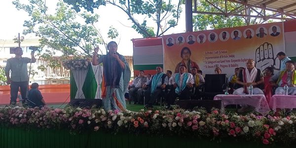 সরব প্রচারের শেষ দিন হাফলং আসনের কংগ্রেস প্রার্থীর ঝড়ো প্রচার