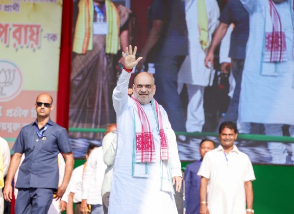 হাইলাকান্দির নির্বাচনী সমাবেশে অমিত শাহের সম্ভাষণ (চিত্ৰ ১)