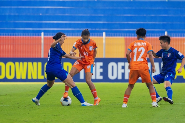 ভারত ও চিনা তাইপেই খেলার অন্যতম দৃশ্য ভারত ও চিনা তাইপেই খেলার অন্যতম দৃশ্য