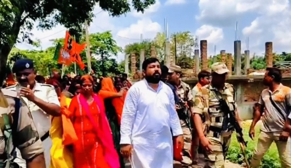 পুরশুরাই বিজেপির বিজয় মিছিল