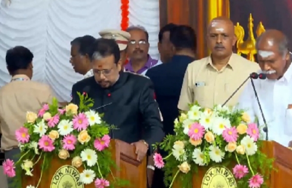 পুদুচেরিতে ফের এনডিএ সরকার, মুখ্যমন্ত্রী পদে শপথ রাঙ্গাস্বামীর