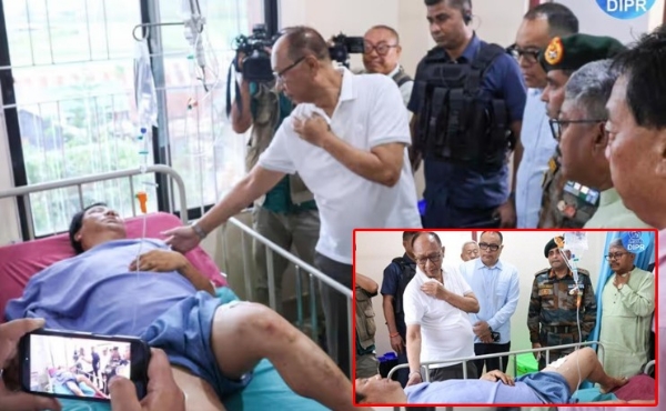 শিজা হাসপাতালে সপার্ষদ মুখ্যমন্ত্রী ইউমনাম খেমচাঁদ সিং