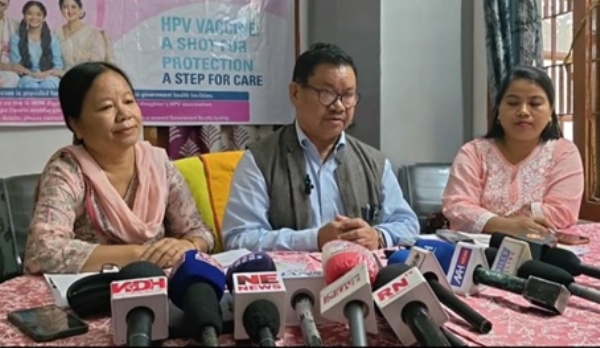 স্বাস্থ্য ও পরিবার কল্যাণ বিভাগের যুগ্ম-অধিকর্তা ডা. সারসিং রংপির সাংবাদিক সম্মেলন