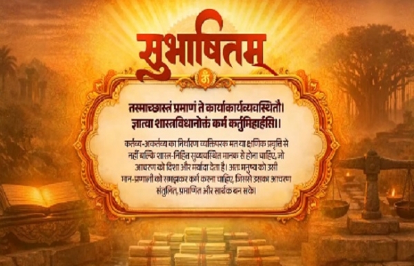 সমাজ মাধ্যমে সংস্কৃত সুভাষিতম ভাগ করে নিলেন প্রধানমন্ত্রী