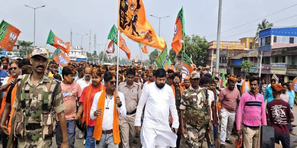 পুড়শুড়াতে বিজেপির অভিনন্দন যাত্রা
