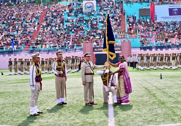 গ্যাংটকে রাষ্ট্রপতি