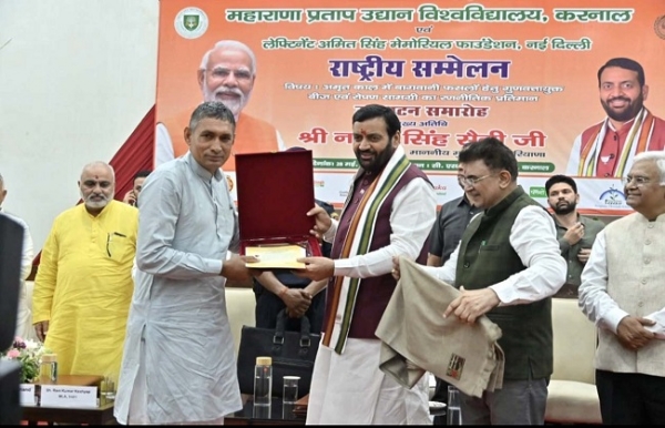 উদ্যানপালন ও আধুনিক কৃষিতে বিশেষ অবদানের জন্য সম্মানিত হিসারের কৃষক কুলদীপ