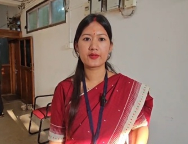 হাফলং আসনে জয়ী বিজেপি প্রার্থী রূপালি লাংথাসা