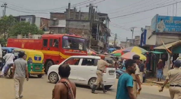 বিশ্রামগঞ্জ বাজারে আগুন