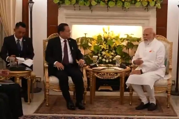 হায়দরাবাদ হাউসে মিলিত মোদী ও হ্লাইং, দ্বিপাক্ষিক বৈঠক দুই রাষ্ট্রনেতার মধ্যে