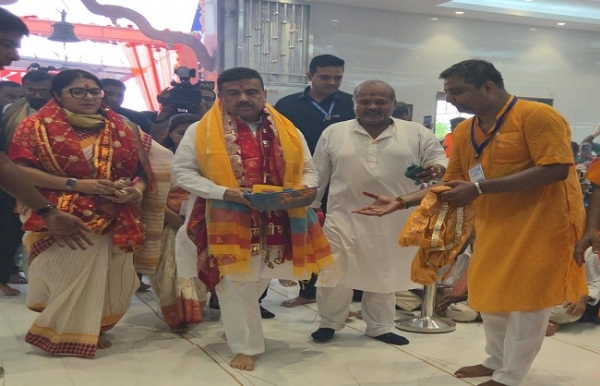 নিউটাউনের রামমন্দির পূজার্চনা মুখ্যমন্ত্রী শুভেন্দু অধিকারীর