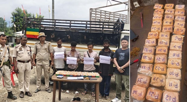 হারাঙ্গাজাওয়ে উদ্ধার ৪৪৬.৬২ গ্রাম হেরোইন, গ্ৰেফতার দুই