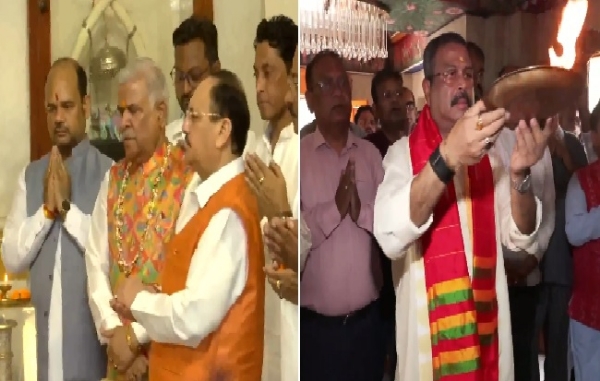 গৌরবের মুহূর্তে মোদী, মন্দিরে পুজো দিয়ে উদযাপন নাড্ডা ও ধর্মেন্দ্রর