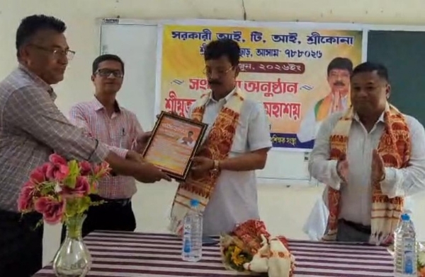 বিধায়ক কিশোর নাথকে সংবর্ধনা জ্ঞাপন