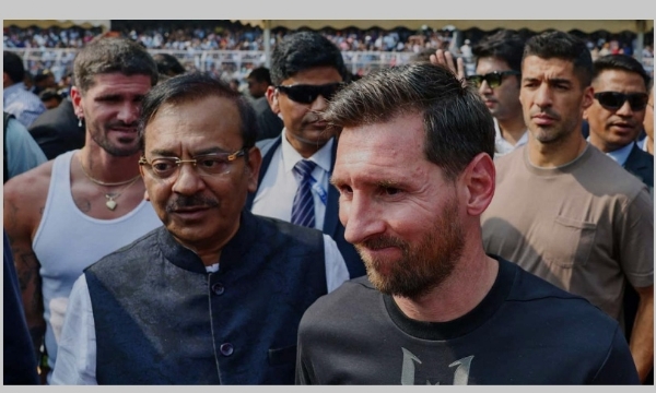 মেসির কলকাতা সফরকালীন