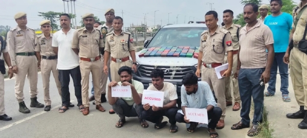 নগাঁওয়ে বাজেয়াপ্ত কোটি টাকার মাদক সহ গ্রেফতার তিন