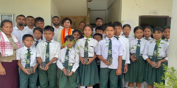 ডিমা হাসাওয়ের ফিয়াংপুই উচ্চমাধ্যমিক বিদ্যালয়ে অনুষ্ঠিত সচেতনতা সভা ও বৃক্ষরোপণ কর্মসূচি