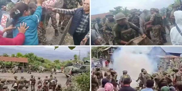 হিংসাত্মক মণিপুরের কাঙপোকপিতে নিরাপত্তা বাহিনীর সঙ্গে সংঘর্ষ হাইওয়ে অবরোধকারীদের, আহত তিন