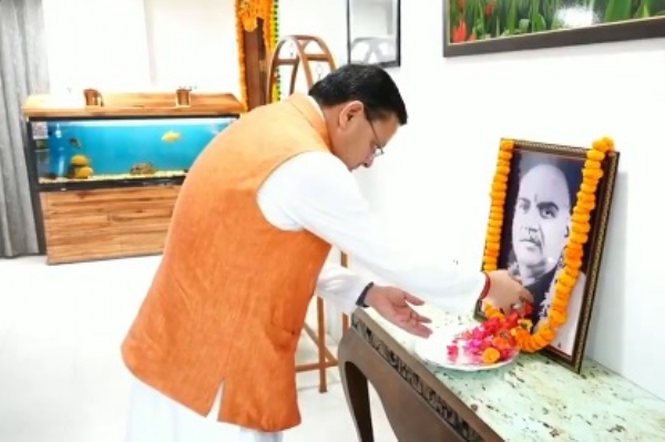 শ্যামাপ্রসাদকে শ্রদ্ধার্ঘ্য মুখ্যমন্ত্রী পুষ্কর সিং ধামির